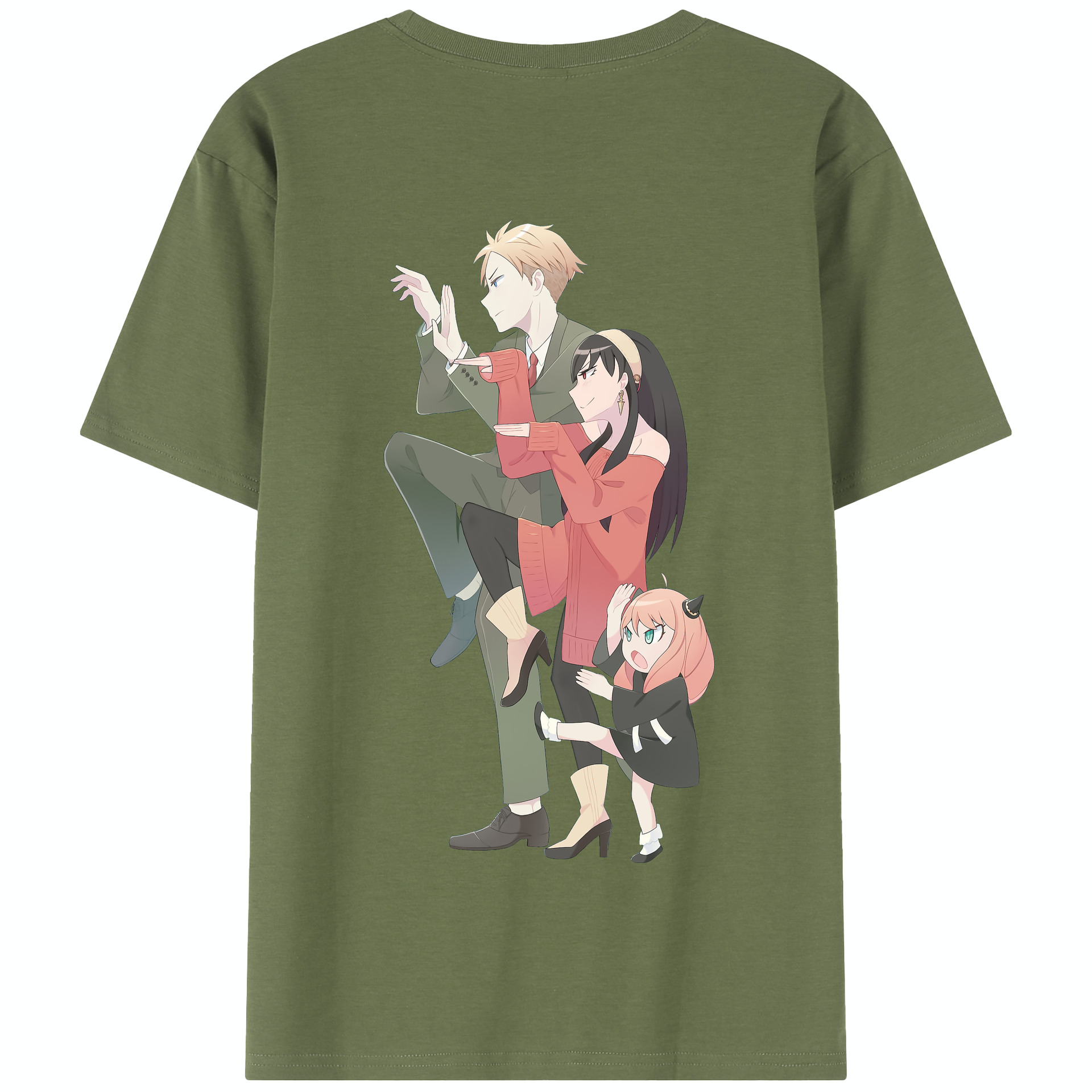（画像用） SPY×FAMILY间谍家家酒 綿100％半袖Tシャツ（背面プリント）